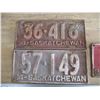 Image 2 : (3) 1934, 34, 38 Sask license plates