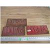 Image 4 : (3) 1934, 34, 38 Sask license plates