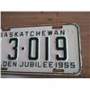 Image 3 : 1955 (farm) Sask license plate