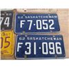 Image 2 : (6) Sask (some farm) license plates - 1960's