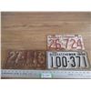 Image 1 : (3) 1945, 46, 48 Saskatchewan license plates