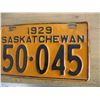 Image 3 : 1929 Sask license plate