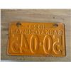 Image 4 : 1929 Sask license plate