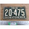 Image 1 : 1928 Sask license plate