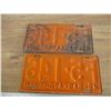 Image 4 : 1942 (matching pair) Sask license plates