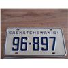 Image 2 : 1961 (matching pair) Sask license plates