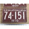 Image 3 : 1930 (matching pair) Sask license plates