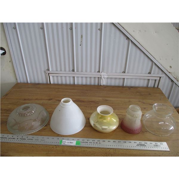 (5) Glass lamp shades