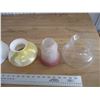 Image 3 : (5) Glass lamp shades