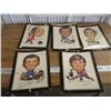 Image 1 : (5) NHL sporticatures - 1971 bobby hull, etc