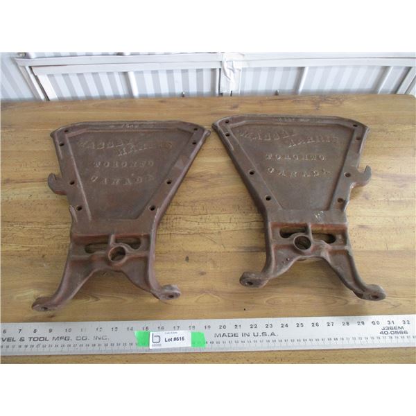 (2) Massey Harris Drill ends