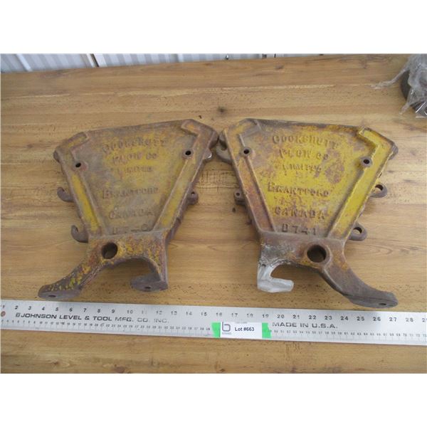 Cockshutt plow drill ends