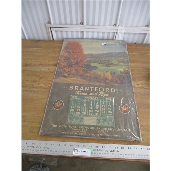 Brantford Twine 1952 Calendar (complete)