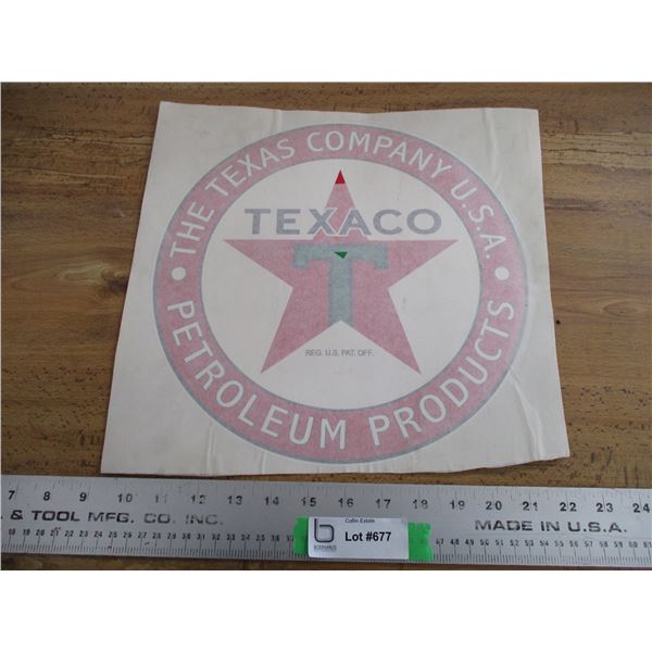 Texaco decal