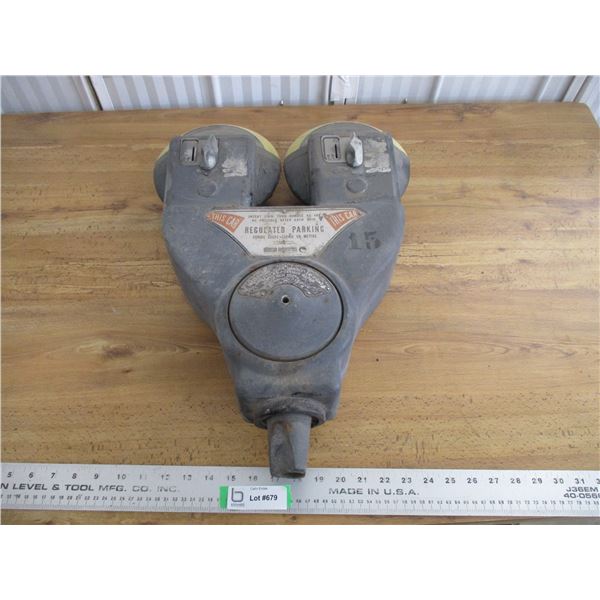 Double head parking meter