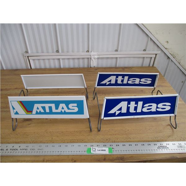 (2) Atlas tire stands