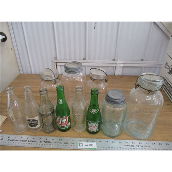 Lot of various bottles