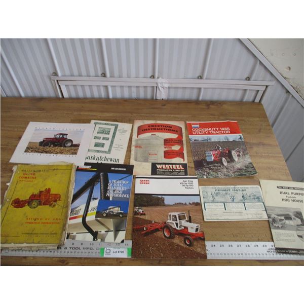Mixed lot of tractor brochures