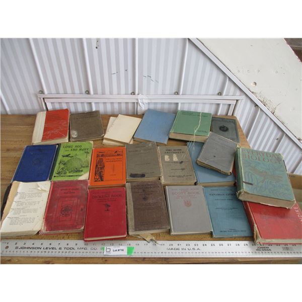 (20) Box of vintage novel books