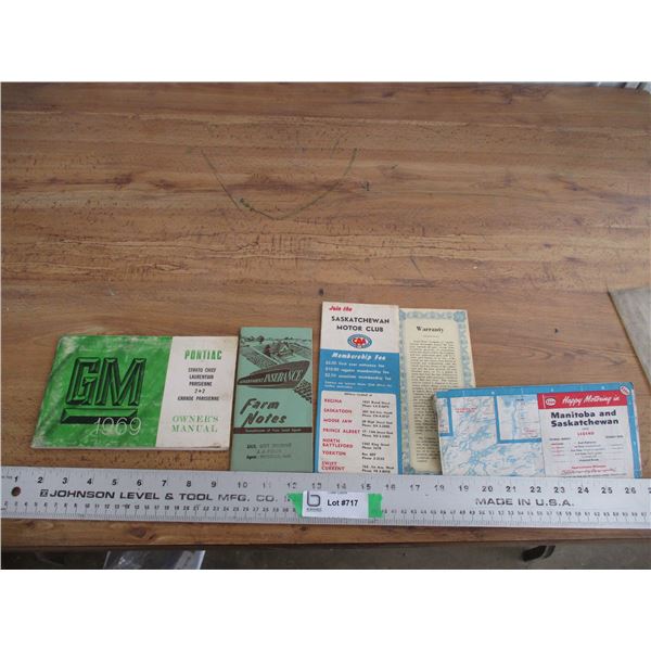 Pontiac owners manual + misc