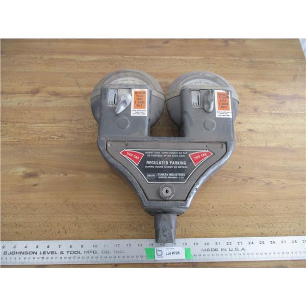 double head parking meter