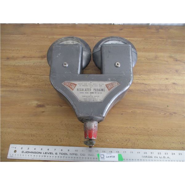 double head parking meter