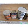Image 2 : oil tins, household tins, tobacco tins