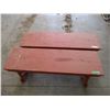 Image 1 : 2X THE BID PRICE - wooden benches 48" long