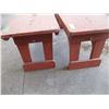 Image 4 : 2X THE BID PRICE - wooden benches 48" long
