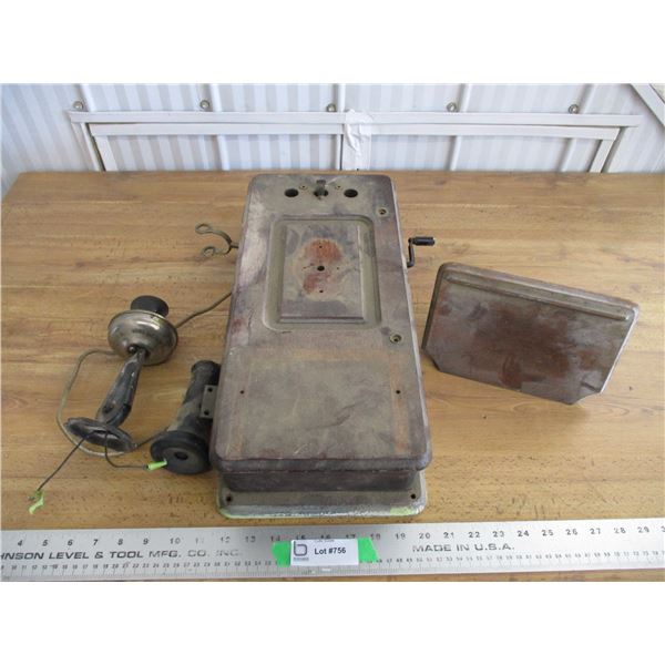 Wood wall phone parts 1901