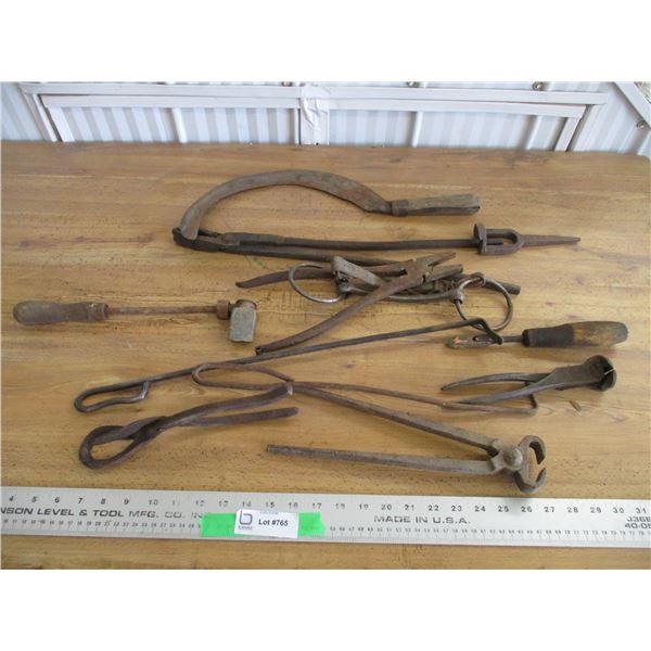 Pail, blacksmith tools