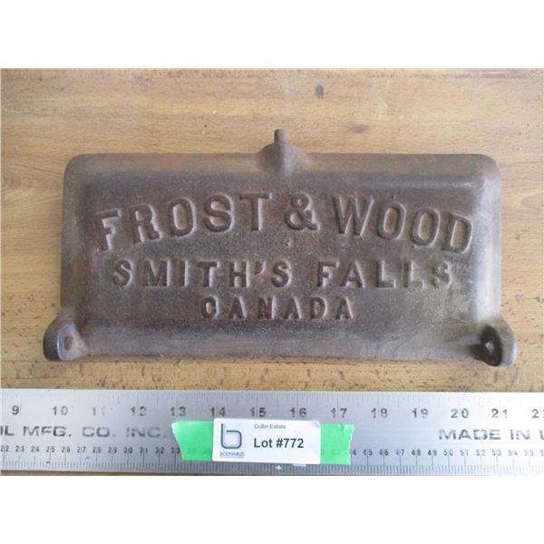 Mower lid frost + wood