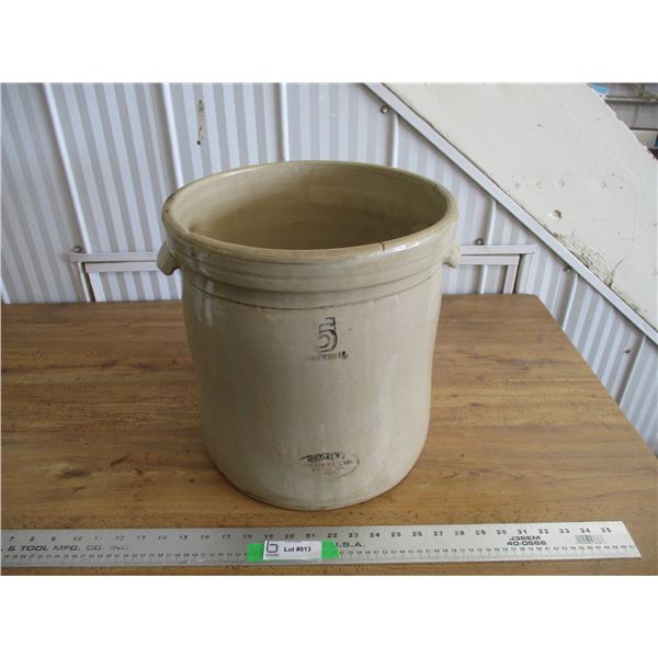 No 5 stoneware crock elephant ears