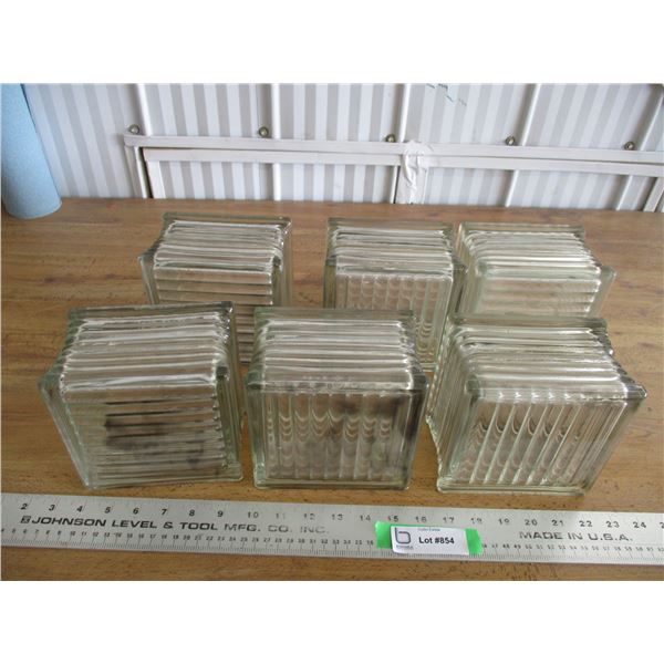 6 glass bricks