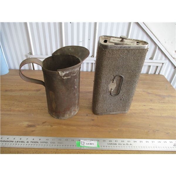 footwarmer + measuring oil