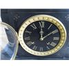 Image 7 : marble mantle clock with key - working - 12" long