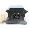 Image 8 : marble mantle clock with key - working - 12" long