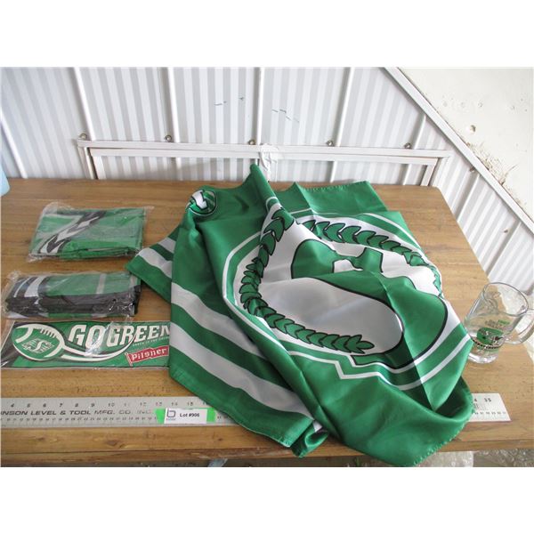 roughriders items, mug, flags, decal