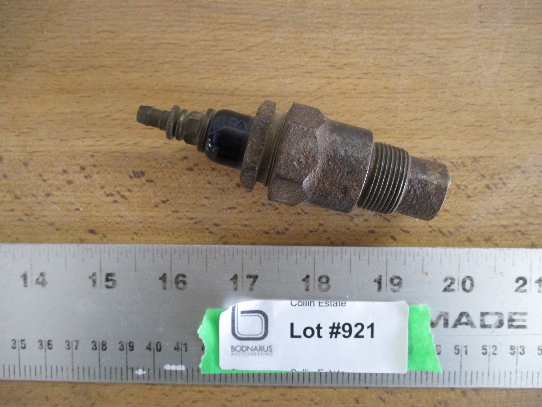 vintage spark plug with porcelain