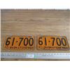 Image 1 : 1942 (pair) Sask License Plate