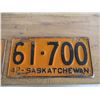 Image 3 : 1942 (pair) Sask License Plate