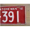 Image 3 : 1941 Sask License Plate