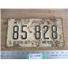 Image 1 : 1951 Sask License Plate