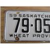 Image 2 : 1959 Sask License Plate
