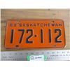 Image 1 : 1963 Sask License Plate