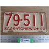Image 1 : 1940 Sask License Plate