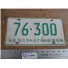 Image 1 : 1966 Sask License Plate