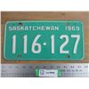 Image 1 : 1969 Sask License Plate
