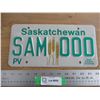 Image 1 : Sample SAM-OOO Sask License Plate