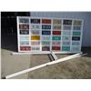 Image 1 : Display Board with (36) Sask Plates - 88x33